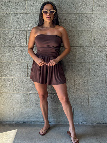 Zuri Romper-Brown