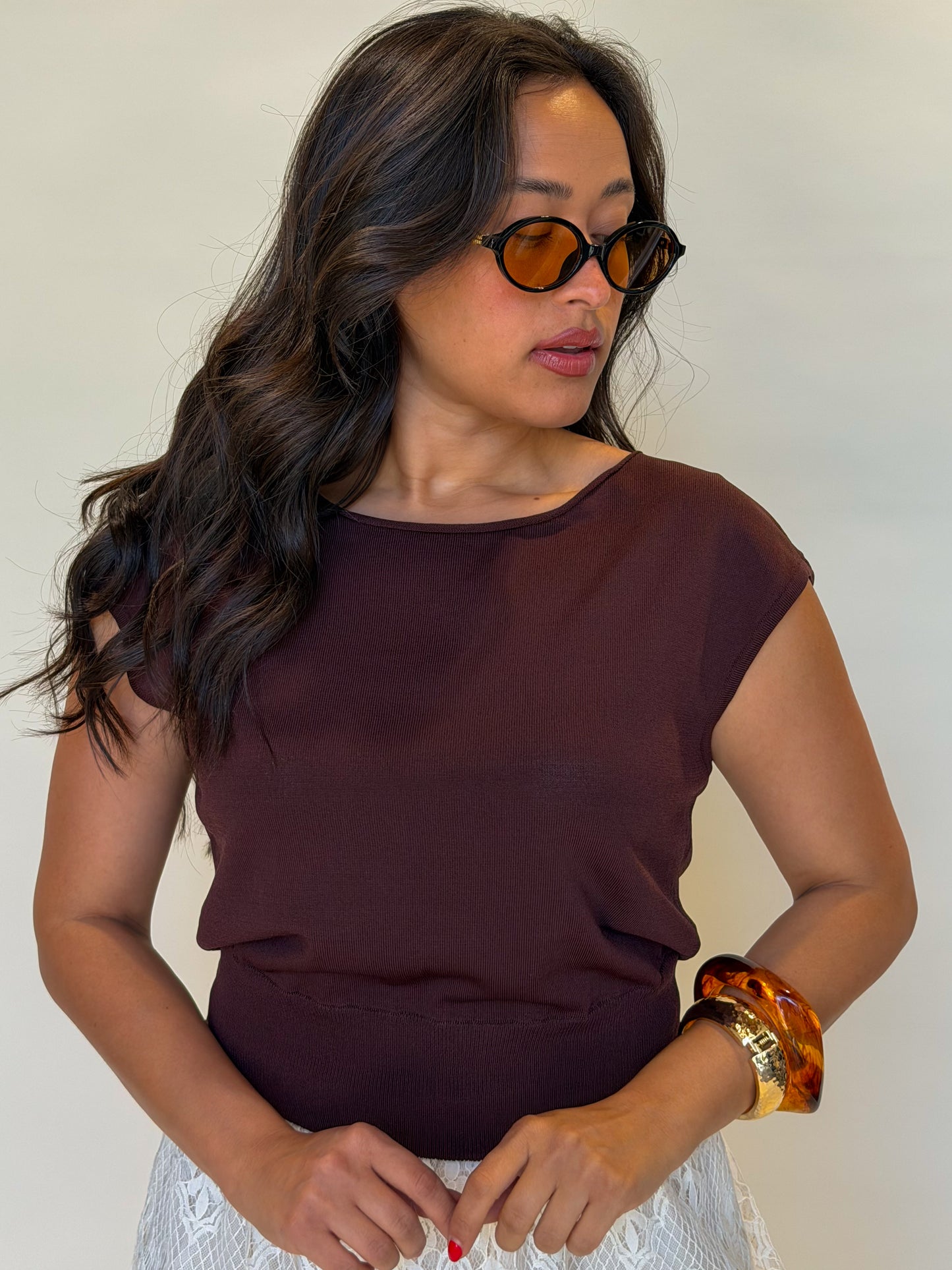 Inez Top-Brown