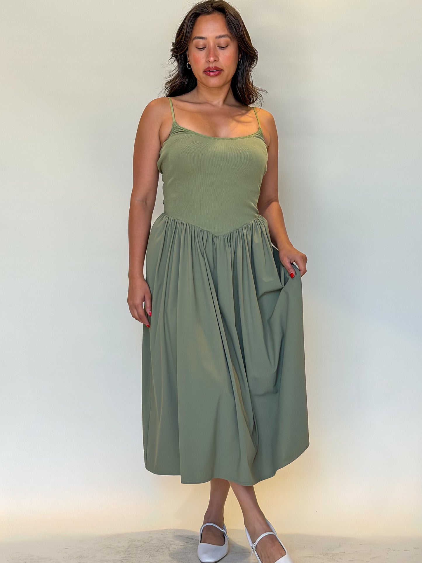 Jenna Dress-Olive
