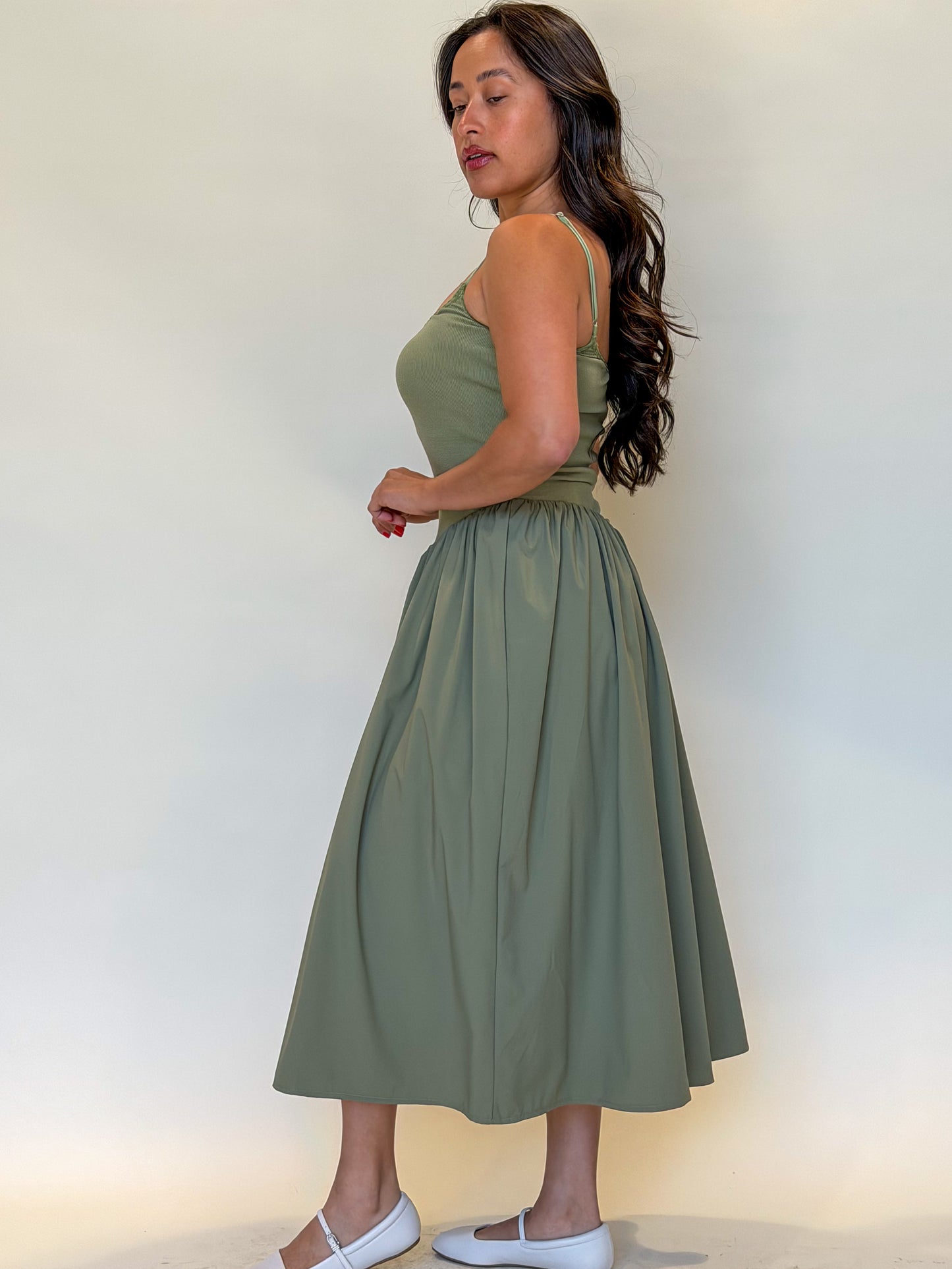 Jenna Dress-Olive