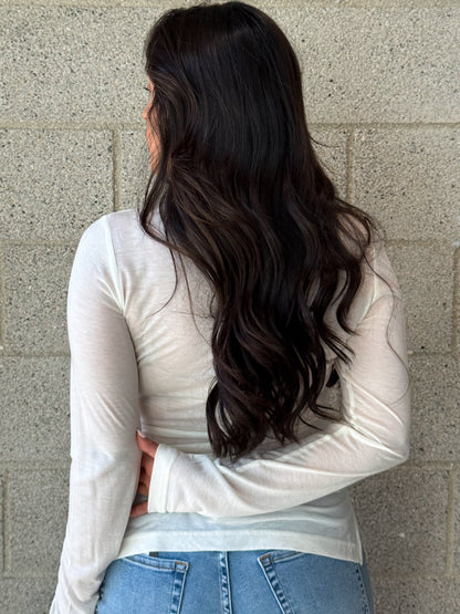 Say Less Top-White