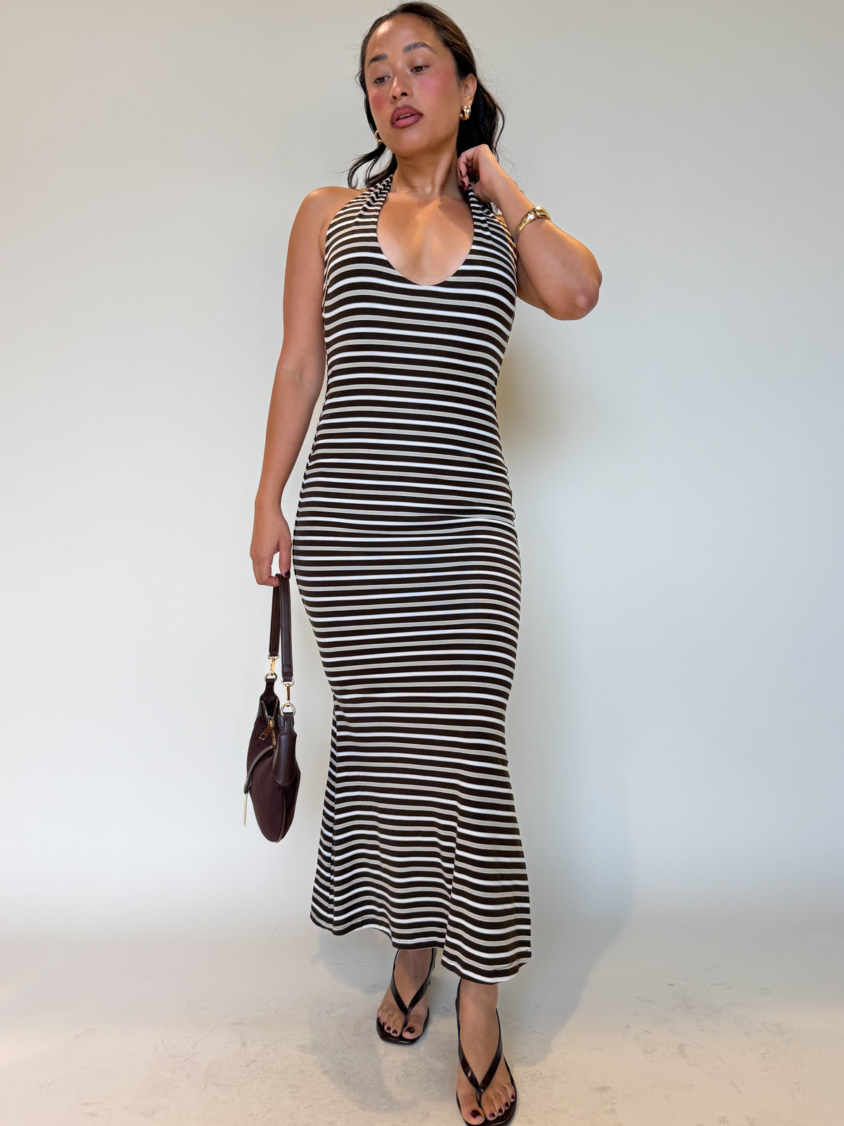 Zelda Dress-Brown