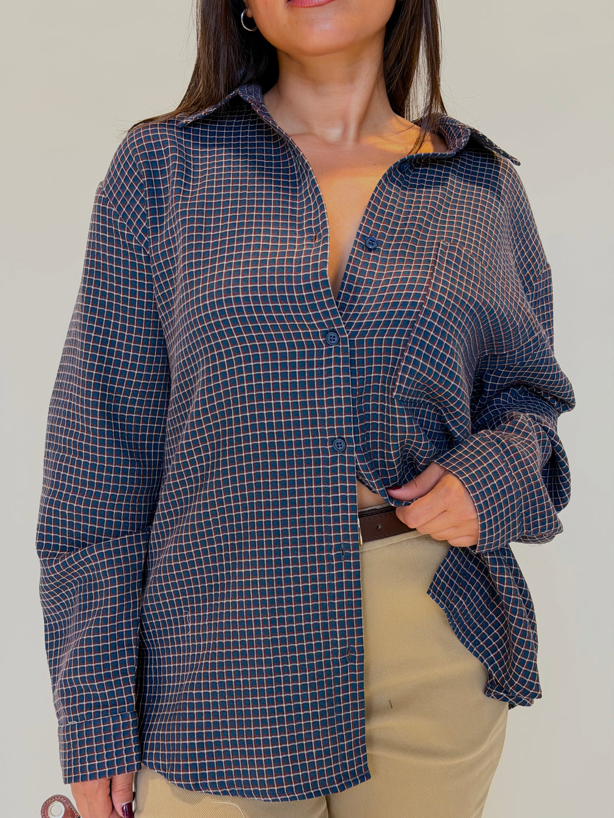 Leni Top-Teal/Multi