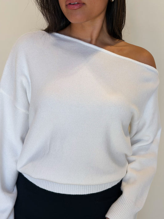 Next Move Sweater-White