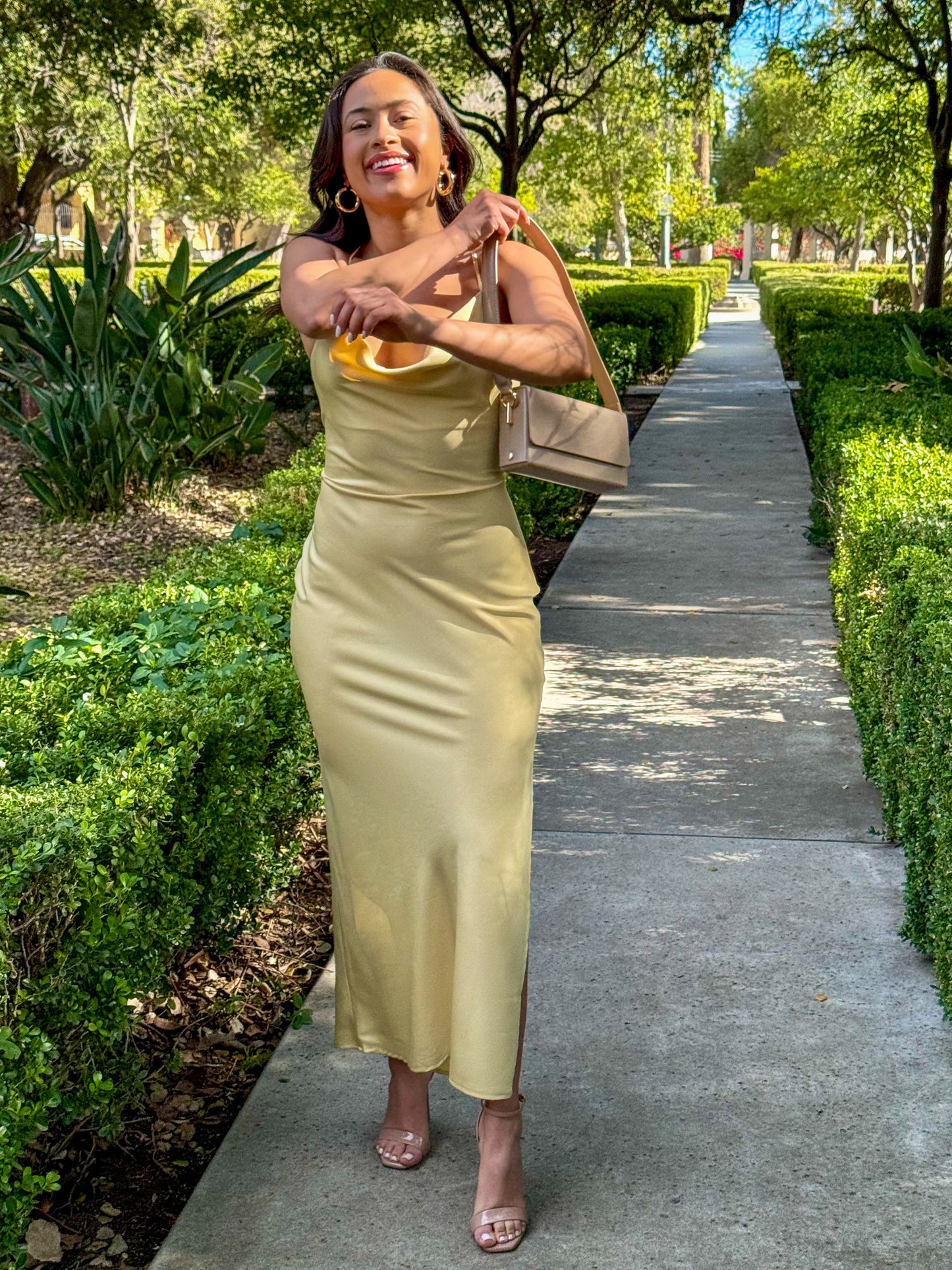 Tie Me Down Dress-Butter