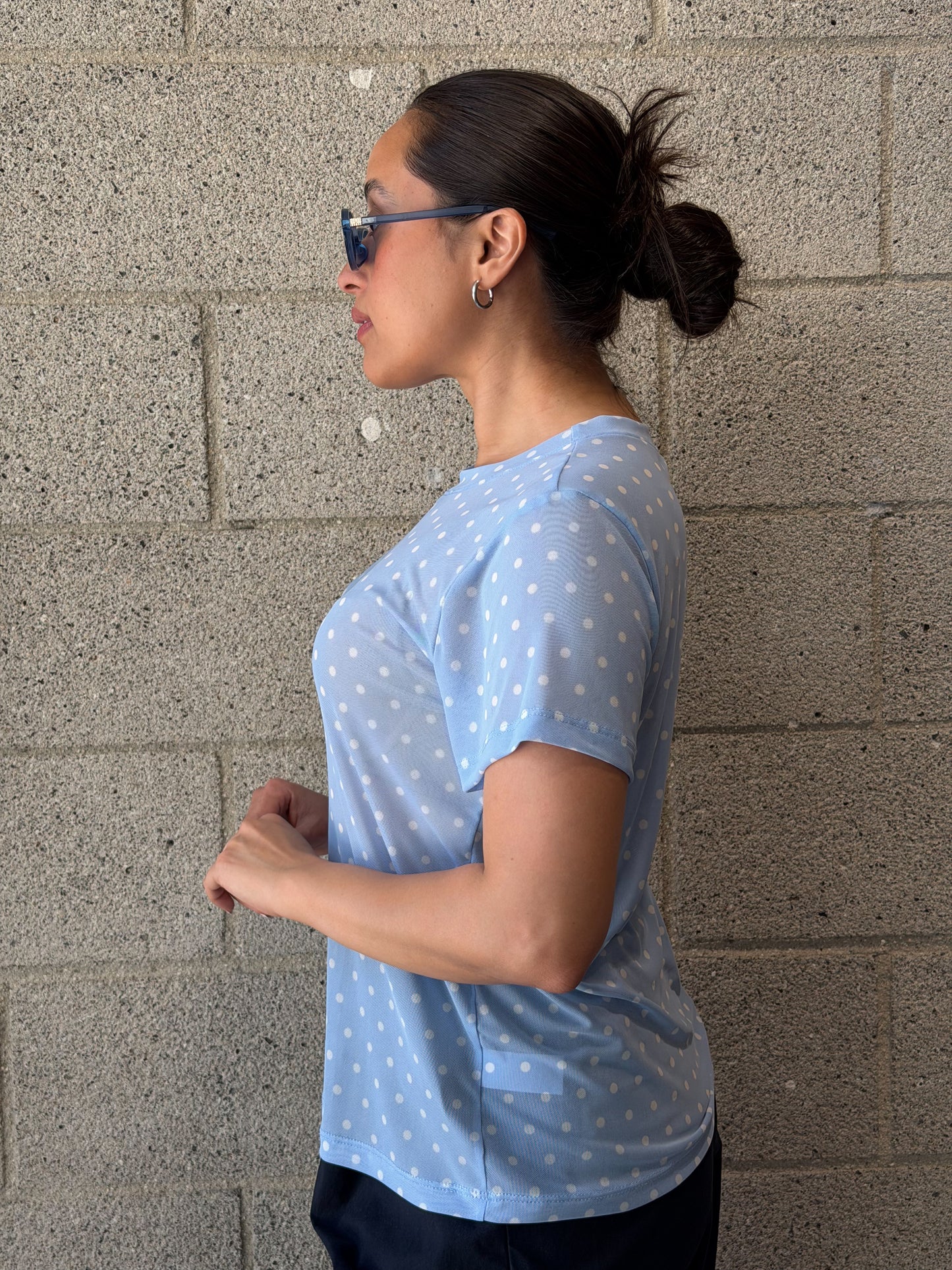 Soft Touch Top-Blue