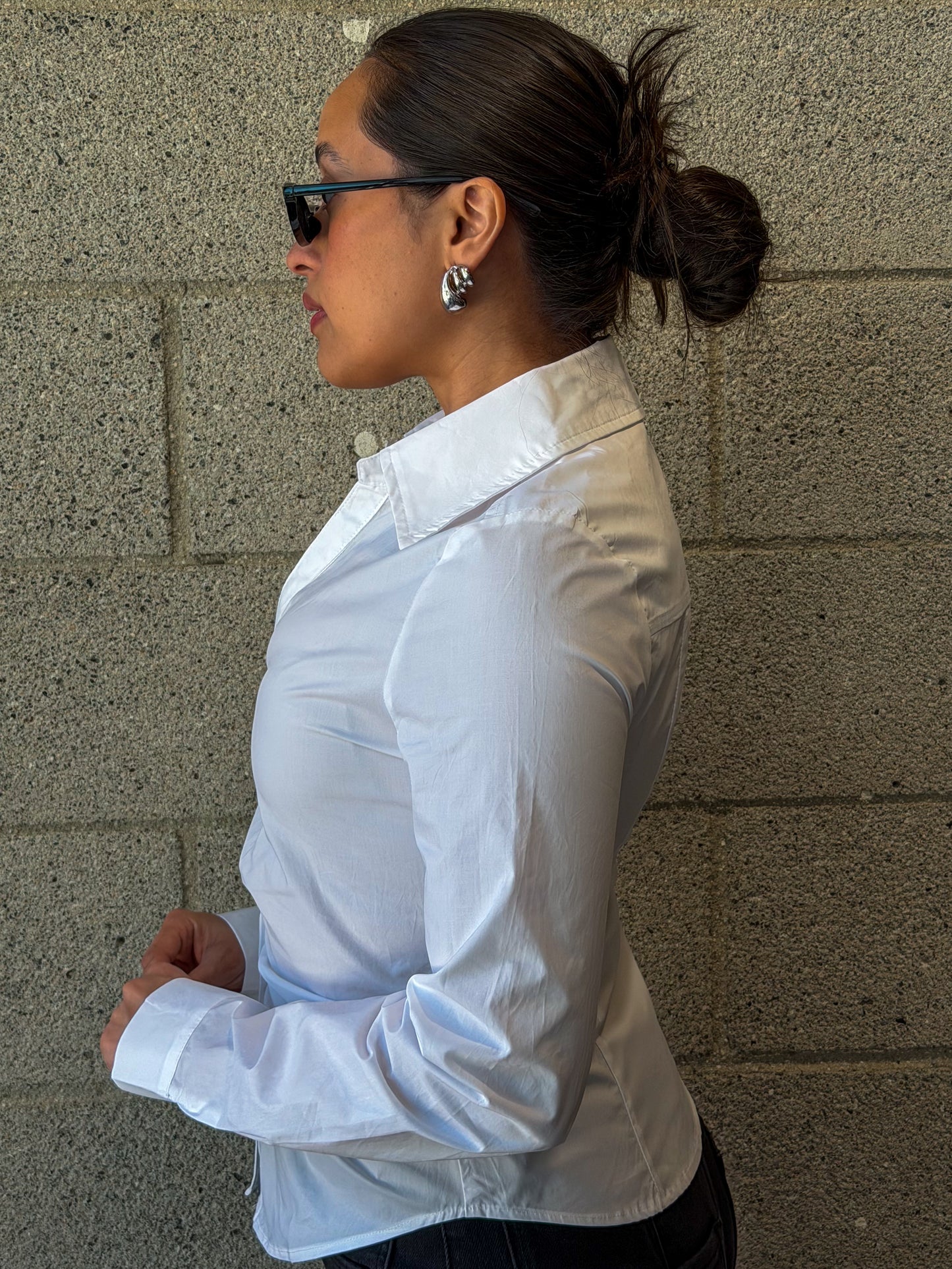 She Means Biz Top-White