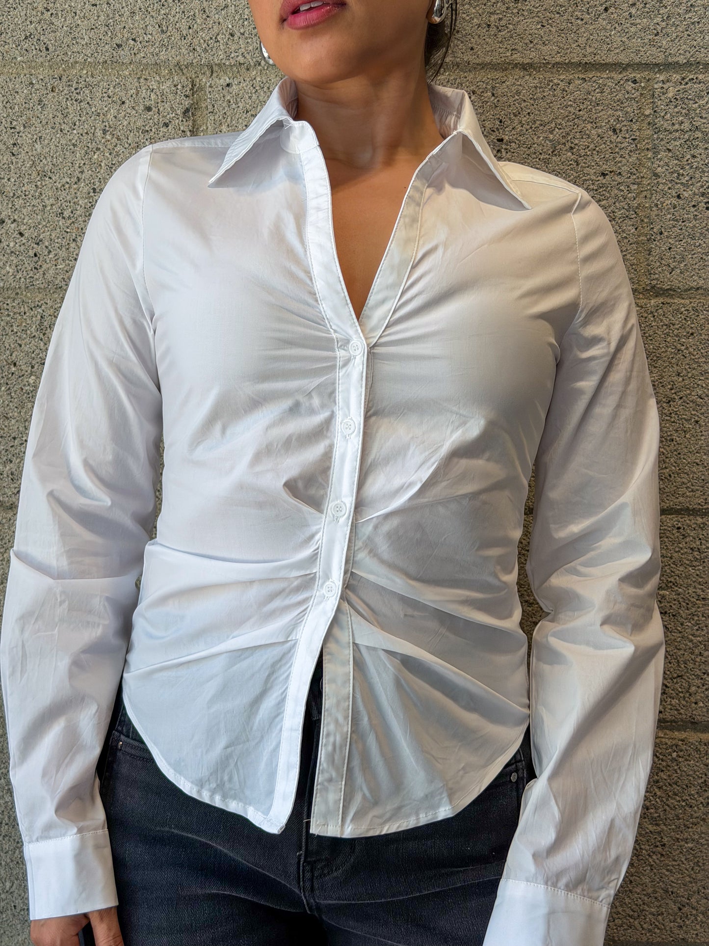 She Means Biz Top-White